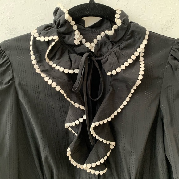 Zara Basic Ruffle Top - Picture 4 of 6